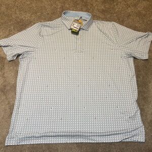 Men's Blue Patterned Shirt